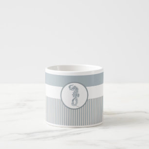 Seahorse Blue Classic Nautical Elegant Espresso Cup