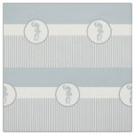 Seahorse Blue Classic Nautical Elegant Fabric