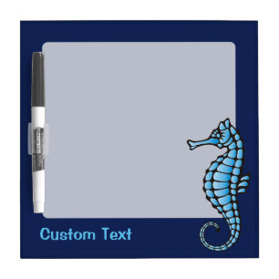 Seahorse Blue Dry Erase Board