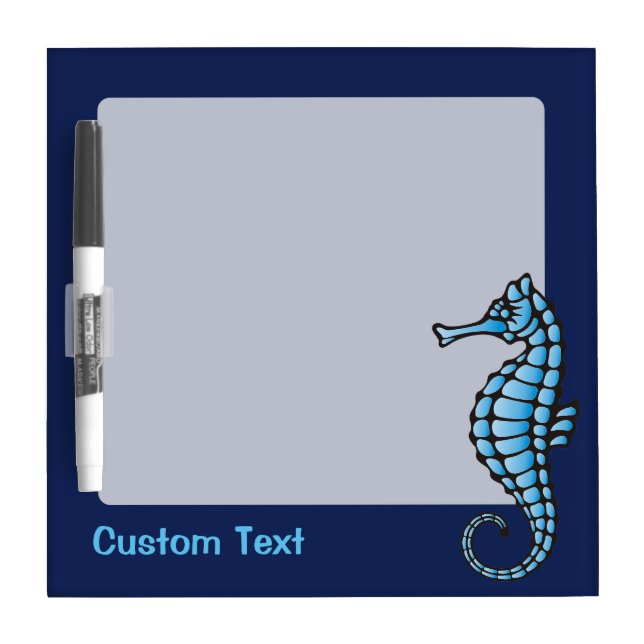 Seahorse Blue Dry Erase Board (Front)