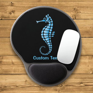 Seahorse Blue Gel Mouse Pad