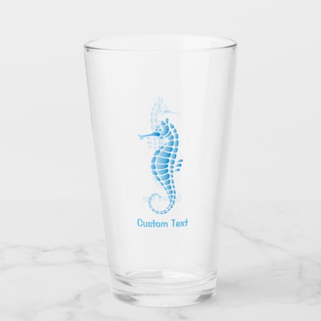 Seahorse Blue Glass