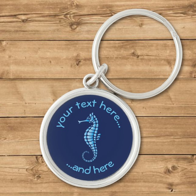 Seahorse Blue Keychain (Creator Uploaded)