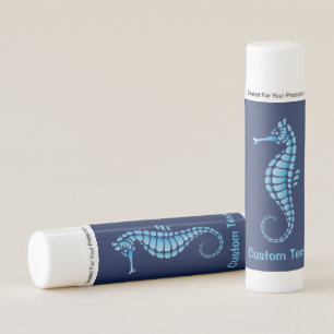 Seahorse Blue Lip Balm