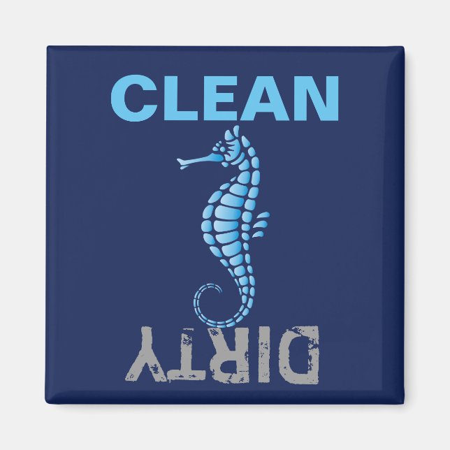 Seahorse Blue Magnet (Front)