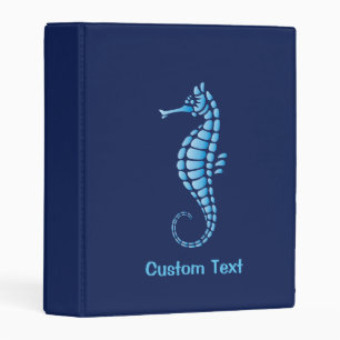 Seahorse Blue Mini Binder