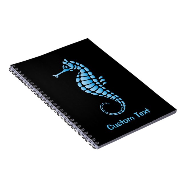 Seahorse Blue Notebook (Right Side)