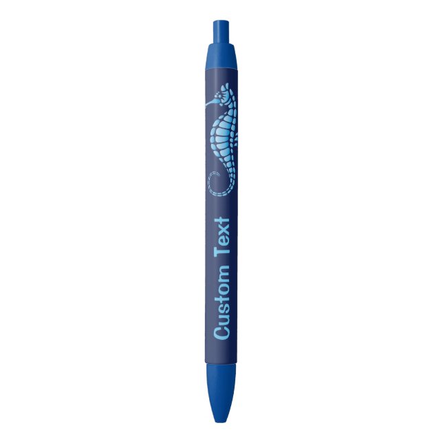 Seahorse Blue Pen (Front Vertical)