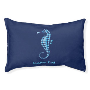 Seahorse Blue Pet Bed