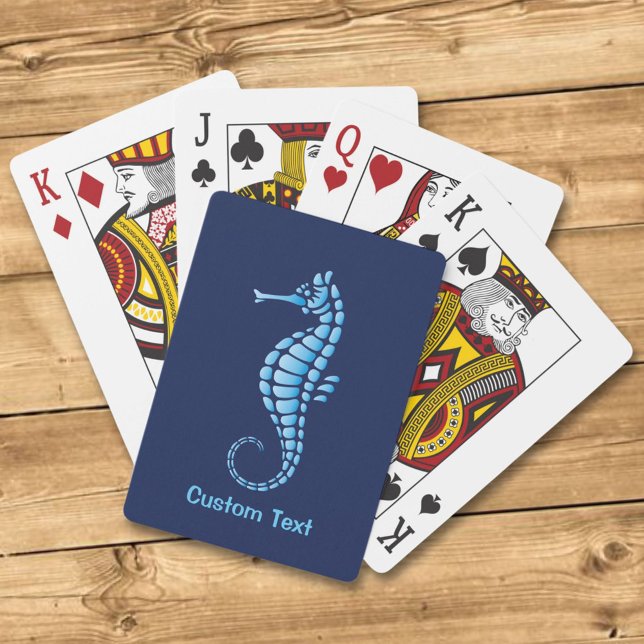 Seahorse Blue Poker Cards (Creator Uploaded)