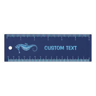 Seahorse Blue Ruler
