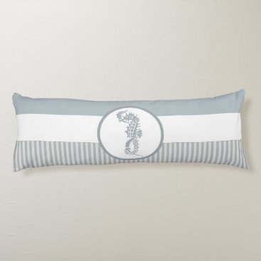 seahorse blue stripe beach house body pillow seahorse blue stripe beach house body pillow