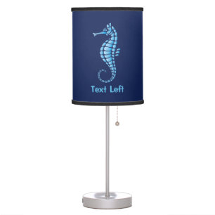 Seahorse Blue Table Lamp