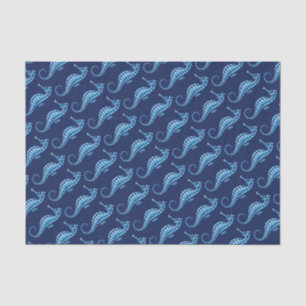 Seahorse Blue Tissue Paper