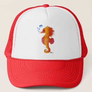 Seahorse Bubble Baby Trucker Hat