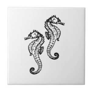 Seahorse Ceramic Tile