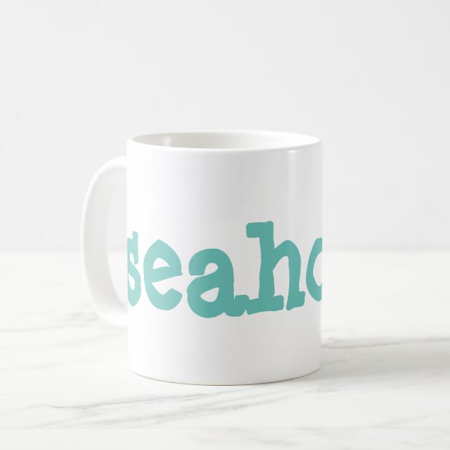 seahorse coffee mug (Front Left)