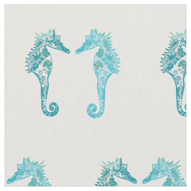 Seahorse Combed Cotton (56" width) Fabric (Close Up)