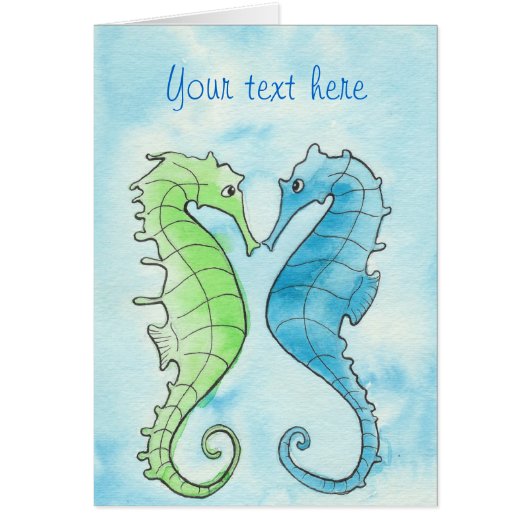 Seahorse Couple Cards (Front)