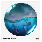 Seahorse Dragons Fantasy Glass Sphere Wall Decal