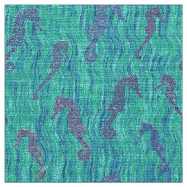 Seahorse Fantasea Fabric (Swatch)