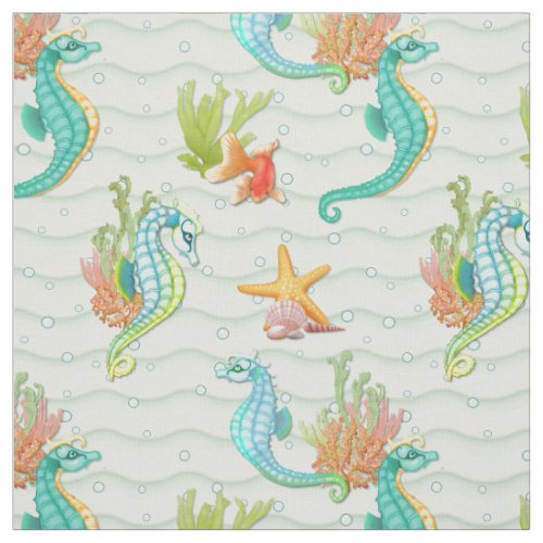 Seahorse Fantasy Fabric