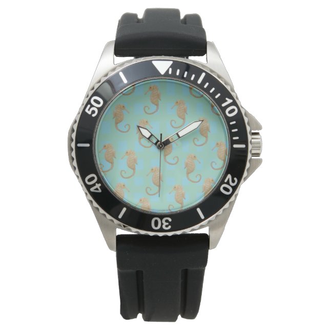 Seahorse Fish Maureen Girard Courage Ocean Healin Watch (Front)