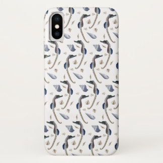 Seahorse Frenzy iPhone X Case (choose colour)