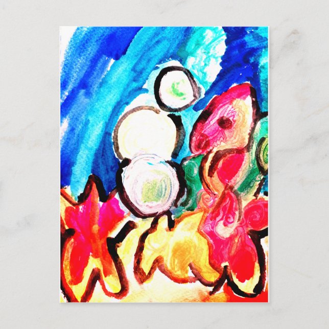 Seahorse fun postcard (Front)