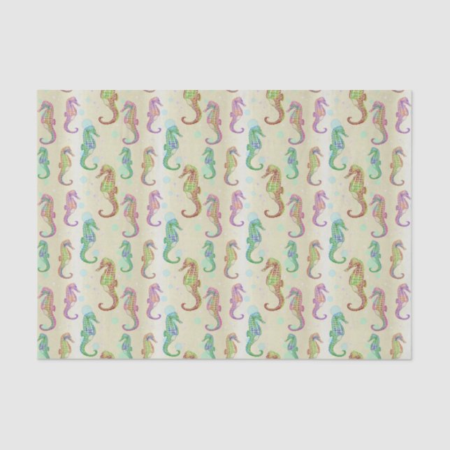 Seahorse Gold Tissue Paper (Front)