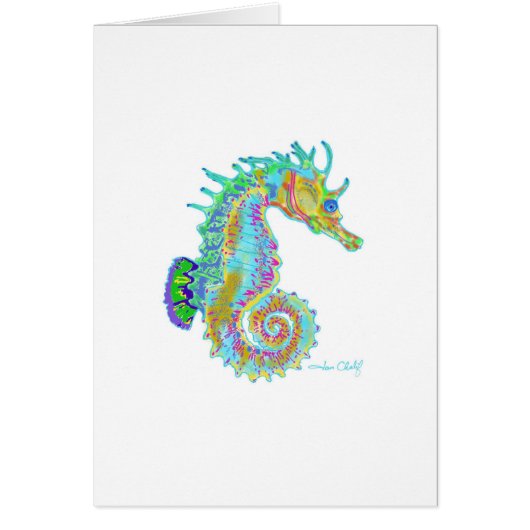 Seahorse Greeting Card (Front)