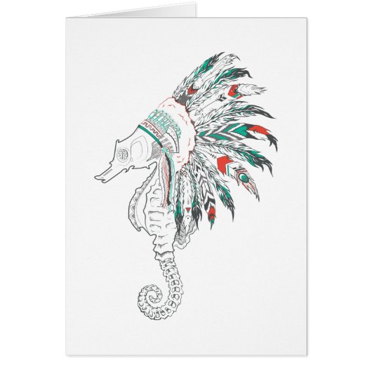 seahorse headdress cards (Front)