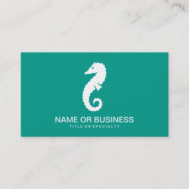 seahorse icon business card (Front)