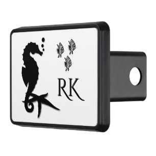 Seahorse Initialized Hitch Cover
