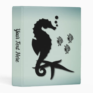Seahorse Into the Green Mini Binder