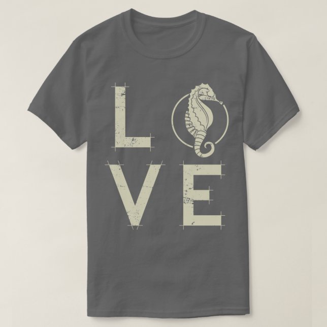 Seahorse Love Seahorse T-Shirt (Design Front)