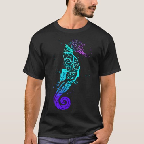 Seahorse Mandala Scuba Diving T_Shirt