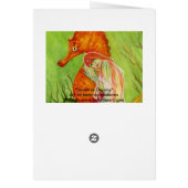 Seahorse mermaid fantasy Card (Back)
