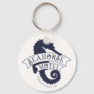Seahorse Motel Keychain