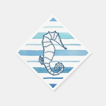 Seahorse Napkins by Zazzlemm_Cards at Zazzle