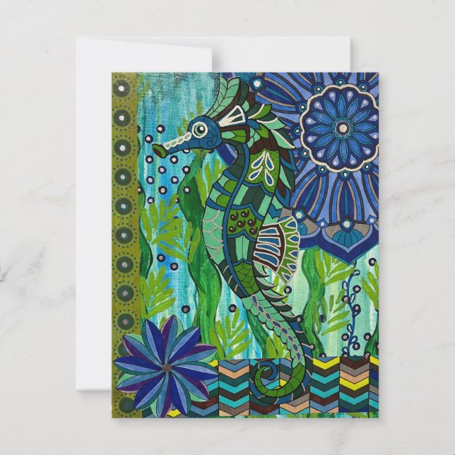 Seahorse Note Card (Front)