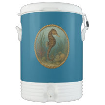 Seahorse Ocean Blue Cooler