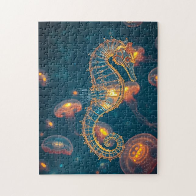 Seahorse ocean jigsaw puzzle (Vertical)