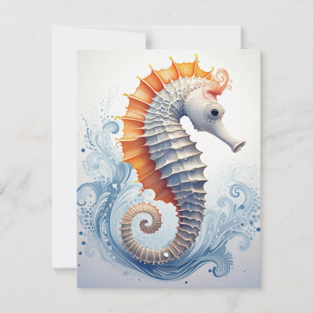 Seahorse on the ocean waves (Front)