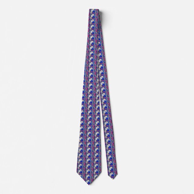 Seahorse Painting Neck Tie (Front)
