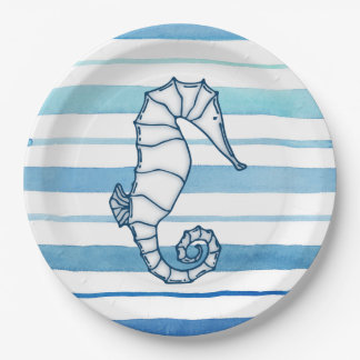 Seahorse Paper Plates