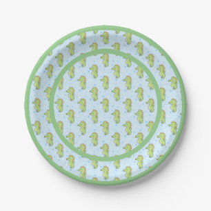 Seahorse Paper Plates