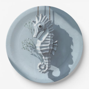 Seahorse Paper Plates
