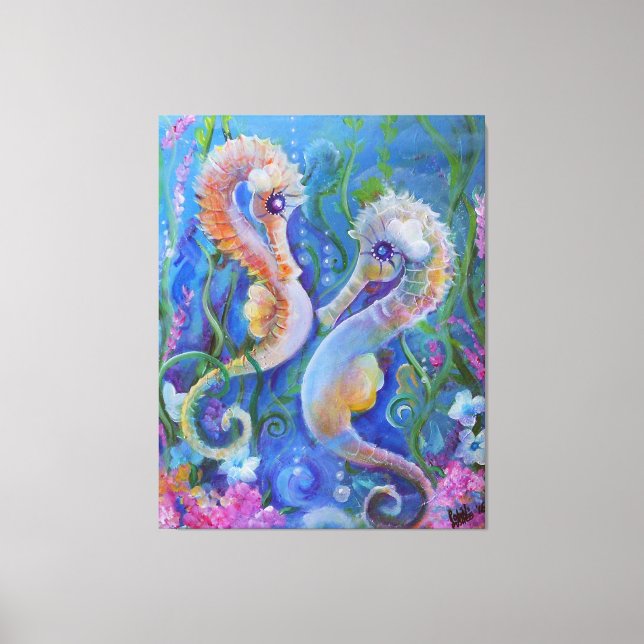 Seahorse Paradise Canvas Print (Front)