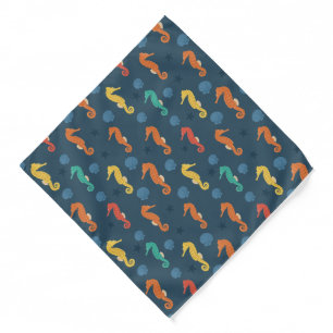 Seahorse Pattern Bandana